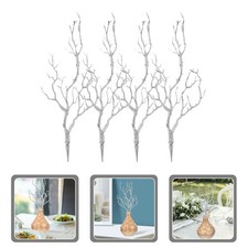  4 Pcs Artificial Stems Tree Branches Evergreen Decorative for Vase