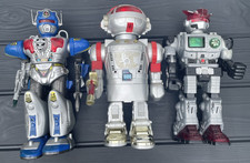 Vintage 1980s 1990s Robot Toy Lot 15” Battery Operated Retro Space Robots Sci Fi