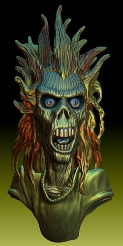 Printed iron maiden - printed,