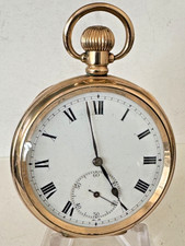 A very good quality vintage 10 Carat Gold Plate Pocket Watch 1939