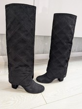Chanel CC Fold Over Knee High