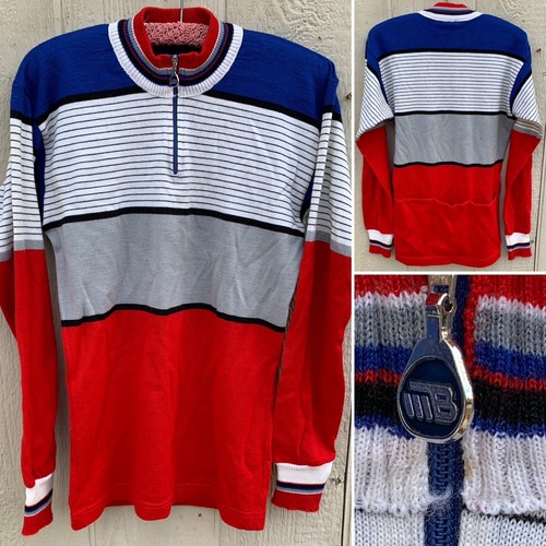 Vintage cycling jersey - cycling, striped