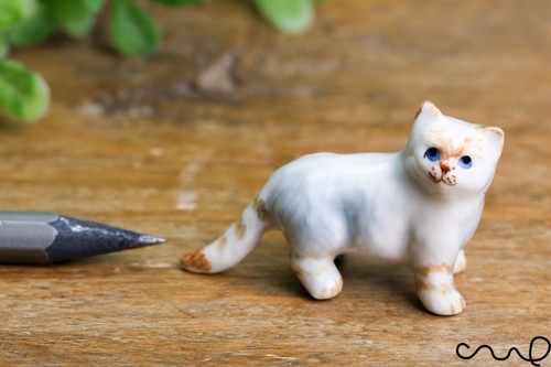 Ceramic small persian cat - persian,