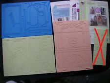 JOB LOT 3 LADIES MENS GIRLIE Keepsake GLITTER GIRLS Embossing Boards BARGAIN  EC