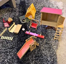 1980’s Vintage Sylvanian Families outdoor set Treehouse- Swing- Seesaw Etc