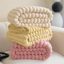 Fluffy Fleece Blanket for Bed