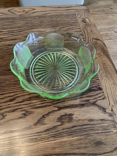 Uranium vintage fruit bowl - uranium,