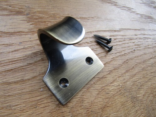 Antique brass sash lift - , pull