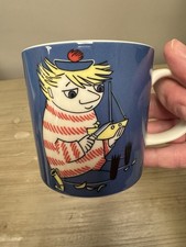Moomin Mumin Arabia Finland Too Ticky Blue Diccontinued Collectible Mug NEW