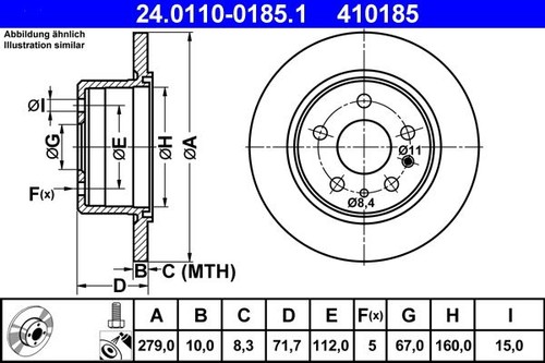 Brake disc for - brake,
