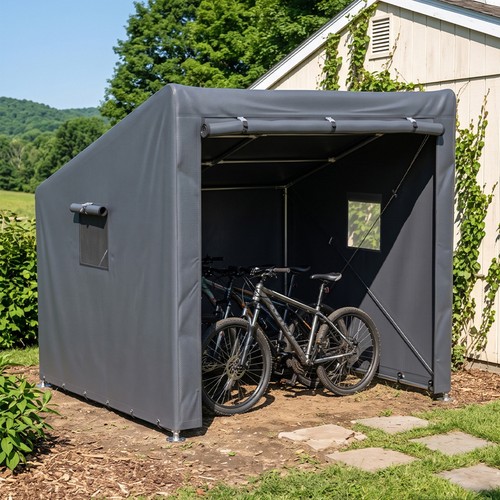 Garden shed bike storage - garden,
