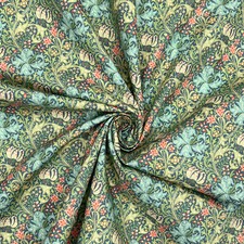 William Morris Fabric - Vintage Golden Lily Cotton Percale Dressmaking Fabric