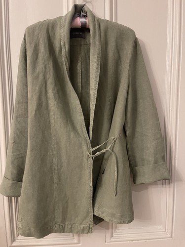 Exemplary oska linen jacket - linen,