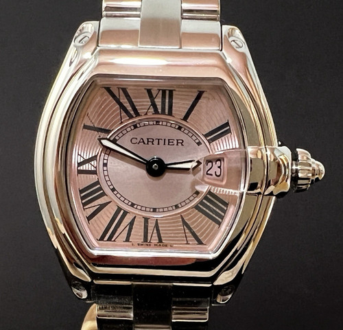 Cartier roadster pink dial - roadster,