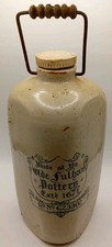  Rare 3pt Fulham STONEWARE HOT Water Bottle Boots!
