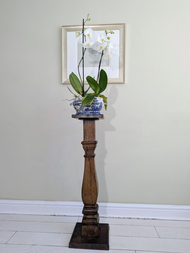 Antique edwardian oak - edwardian, torchere