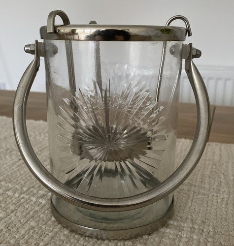 Crystal glass candle holder - glass,