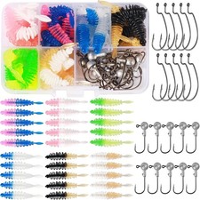 50pc Soft Lure Set Drop Shot