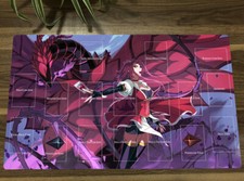YGO Playmat Akiza Izinski Black Rose Dragon TCG CCG Mat Card Game Mat & Bag