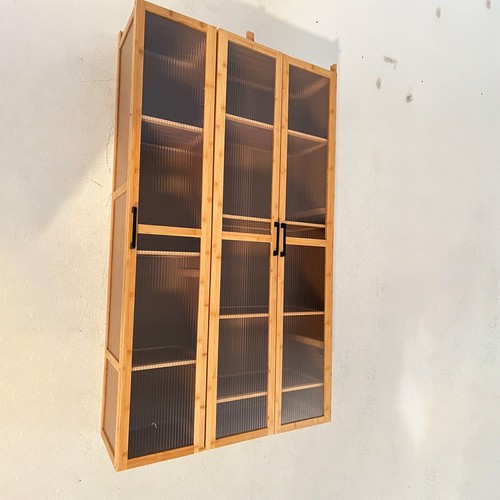 Bamboo freestanding display - freestanding,