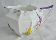Shelley art deco period porcelain jug, Queen Anne shape