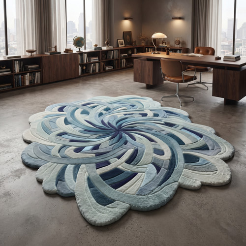 8x10 hand tufted - wool, rug