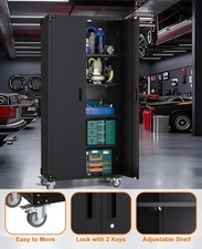 Metal Storage Cabinet 72" H