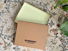 Burberry Classic Scarf Box - Classic Brown With Light Green Interior and Logo