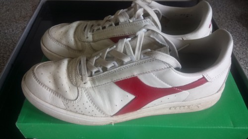 Diadora elite white - white, red