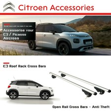 Roof Bars For Citroen C3 Aircross / Picasso Cross Bar Rack Easy Fit No Drill