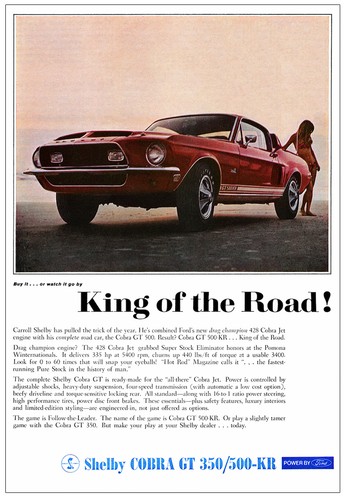 13x19 1968 ford mustang shelby - 13x19,