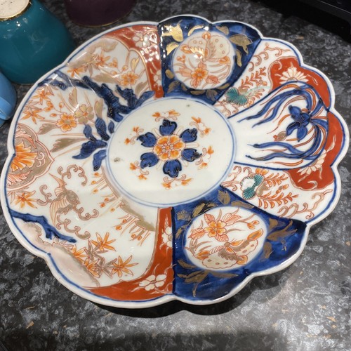 Antique japanese imari plate - antique,