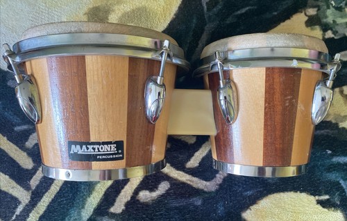 Wooden bongo drum set - bongo,