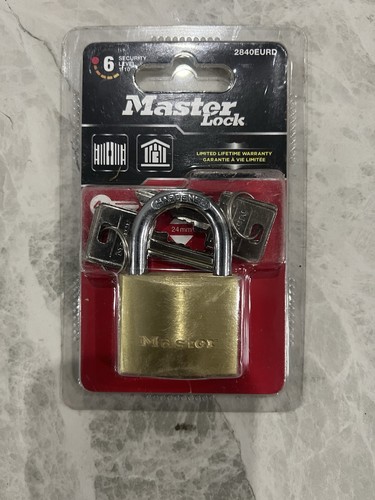 Master lock solid brass - brass, 40mm
