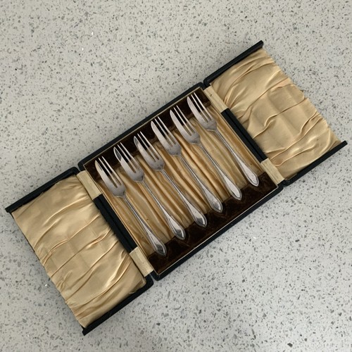 Set six vintage silver - set,