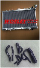 Aluminum radiator & Hose for Nissan N14 GTIR SR20DET /Pulsar N15 1991-1999 BLACK