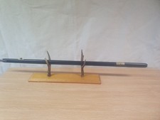 Black Coloured Pace Stick and Antler  and Harwood stand with red felt base