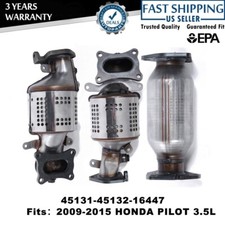3PCS Complete Catalytic Converter 45131 45132 16447 For Honda Pilot 3.5l 2009-15