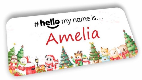 Hello name badge - hello,
