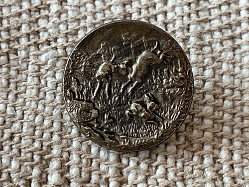 Antique 19th hunt button - antique,