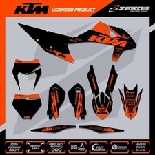 KTM MX Graphics Kit Motocross Graphics SX SXF EXC EXCF 125-500 BLOK BLK/ORG