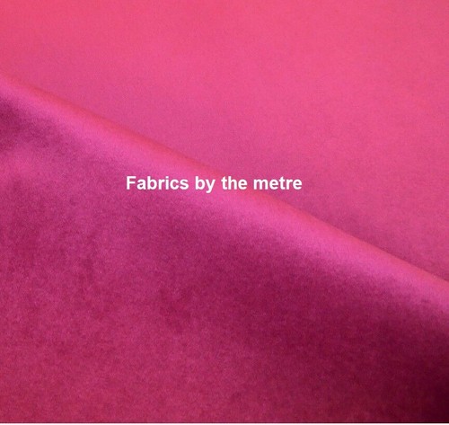 Fuchsia pink plush plain fire - pink,