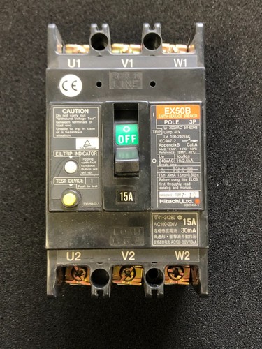 Hitachi ex50b earth leakage - x1, earth-leakage