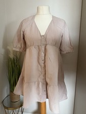 Zara Beige Linen/Cotton Midi