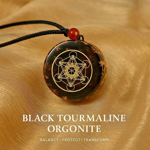 Black tourmaline orgonite - tourmaline,