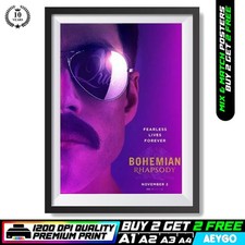 FREDDIE MERCURY QUEEN Wall Art Picture Poster Print BUY 2 GET 2 FREE | A4 to A1