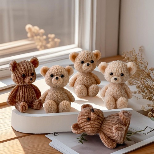 Cute mini bear candle - cute,