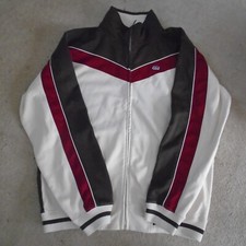 Ecko Unltd Tracksuit Top Track Jacket Retro Y2K White Brown Red S Small
