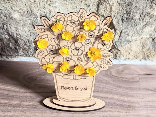 Hand picked flower holder - picked,
