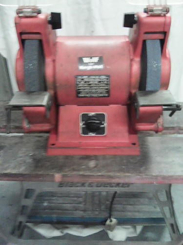 Bench grinder polisher used - bench,